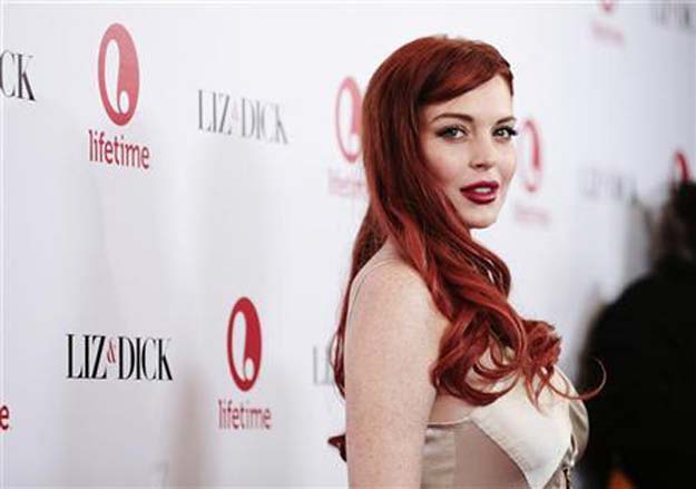 lohan has been criticised by fans who said the picture appeared distorted around her legs photo reuters
