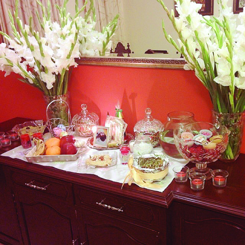 a traditional 039 haft seen 039 table is laid out on the eve of navroze photo dilaira dubash a traditional 039 haft seen 039 table is laid out on the eve of navroze photo dilaira dubash