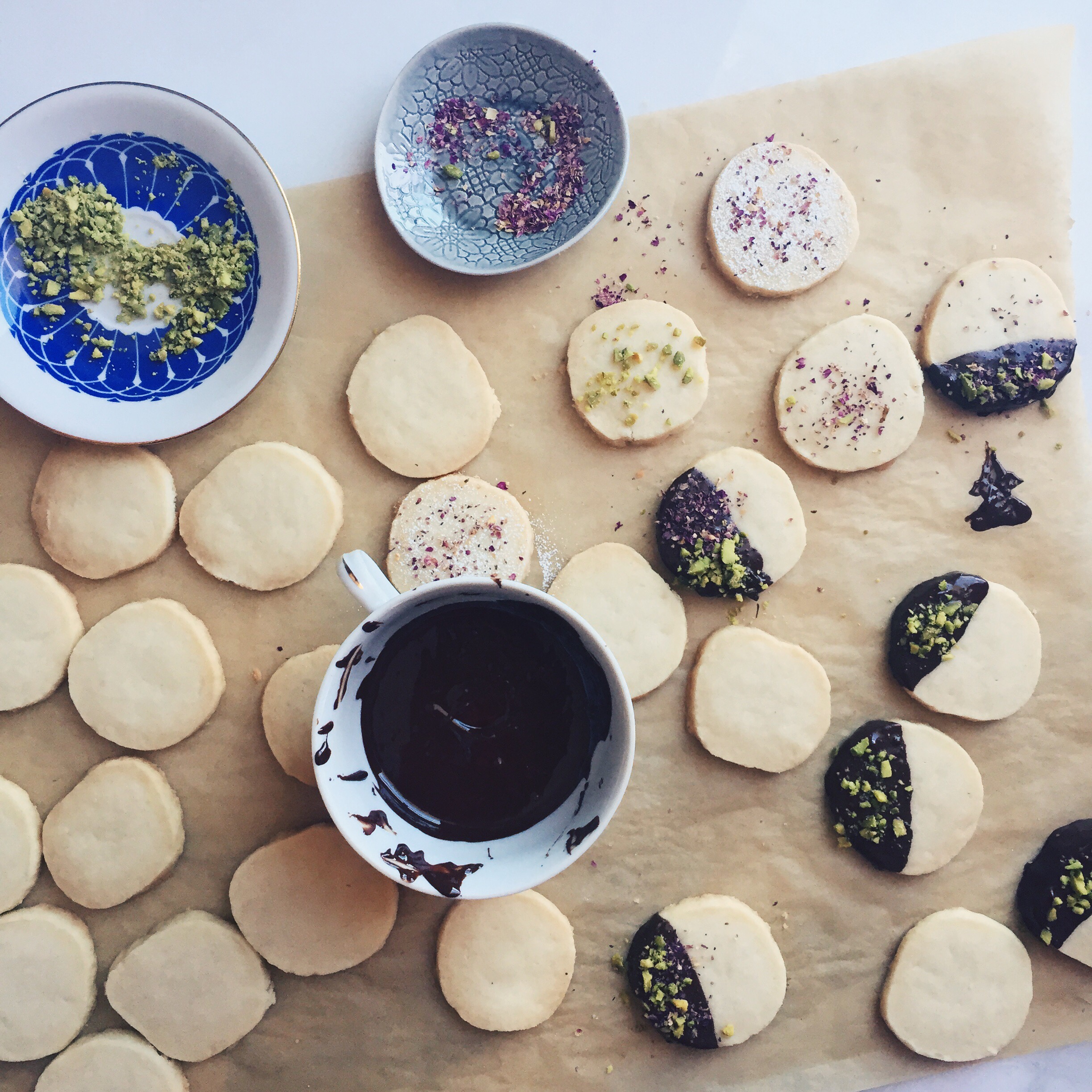 shortbread disks ready to be served photo shayma saadat