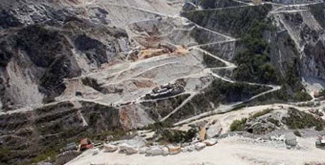the stone crushers have been eating away the hills for decades to supply building materials to the construction industry and parts of it in taxila today stand eroded completely photo afp