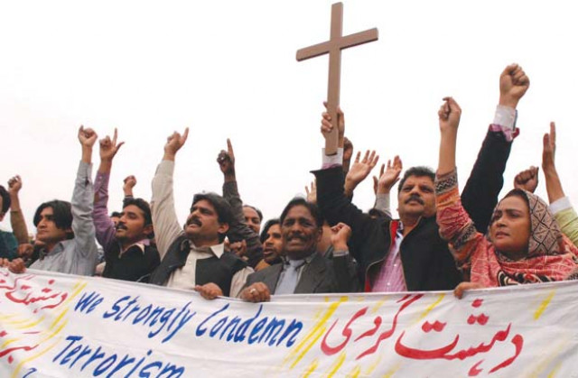 christian community stages a demonstration in faisalabad to express solidarity with youhanabad residents photo inp christian community stages a demonstration in faisalabad to express solidarity with youhanabad residents photo inp