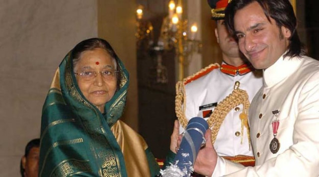 president pratibha patil presenting the padma shri award to actor saif ali khan during a function at the rashtrapati bhavan photo indiatoday president pratibha patil presenting the padma shri award to actor saif ali khan during a function at the rashtrapati bhavan photo indiatoday