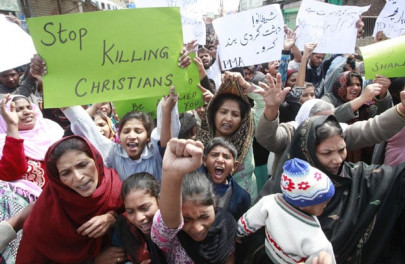 one killed 12 injured as christians protest countrywide over deadly church attacks