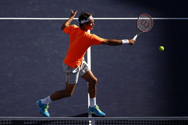 second seed federer opened his bid for a fifth indian wells title by easing to a 6 4 6 2 second round victory over argentina 039 s diego schwartzman photo afp