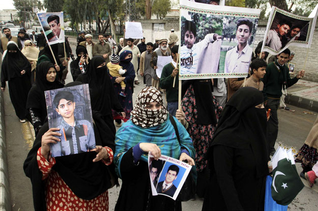 the protest rally started at peshawar press club passed through saddar road and culminated at stadium chowk photo ppi