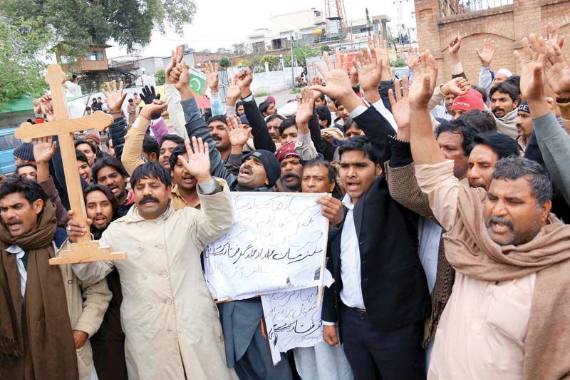 people protest lahore blasts outside peshawar press club photo muhammad iqbal express