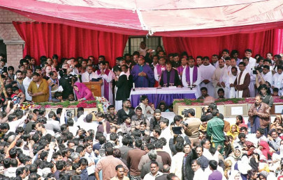 dust to dust ten laid to rest in youhanabad