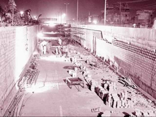 the underpass to be constructed from hotel mehran on sharae faisal to lucky star in saddar will be completed in a record time of four months with a total length of 338 metres including two ramps the underpass to be constructed from hotel mehran on sharae faisal to lucky star in saddar will be completed in a record time of four months with a total length of 338 metres including two ramps