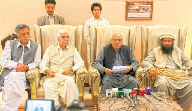 meeting was held at the residence of ppp leader najmuddin khan photo express meeting was held at the residence of ppp leader najmuddin khan photo express