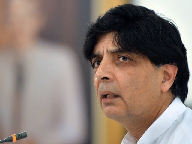 interior minister chaudhry nisar ali khan photo afp interior minister chaudhry nisar ali khan photo afp