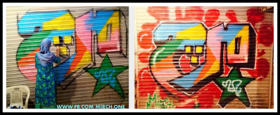 a banksy in the making amid karachi chaos a banksy in the making amid karachi chaos