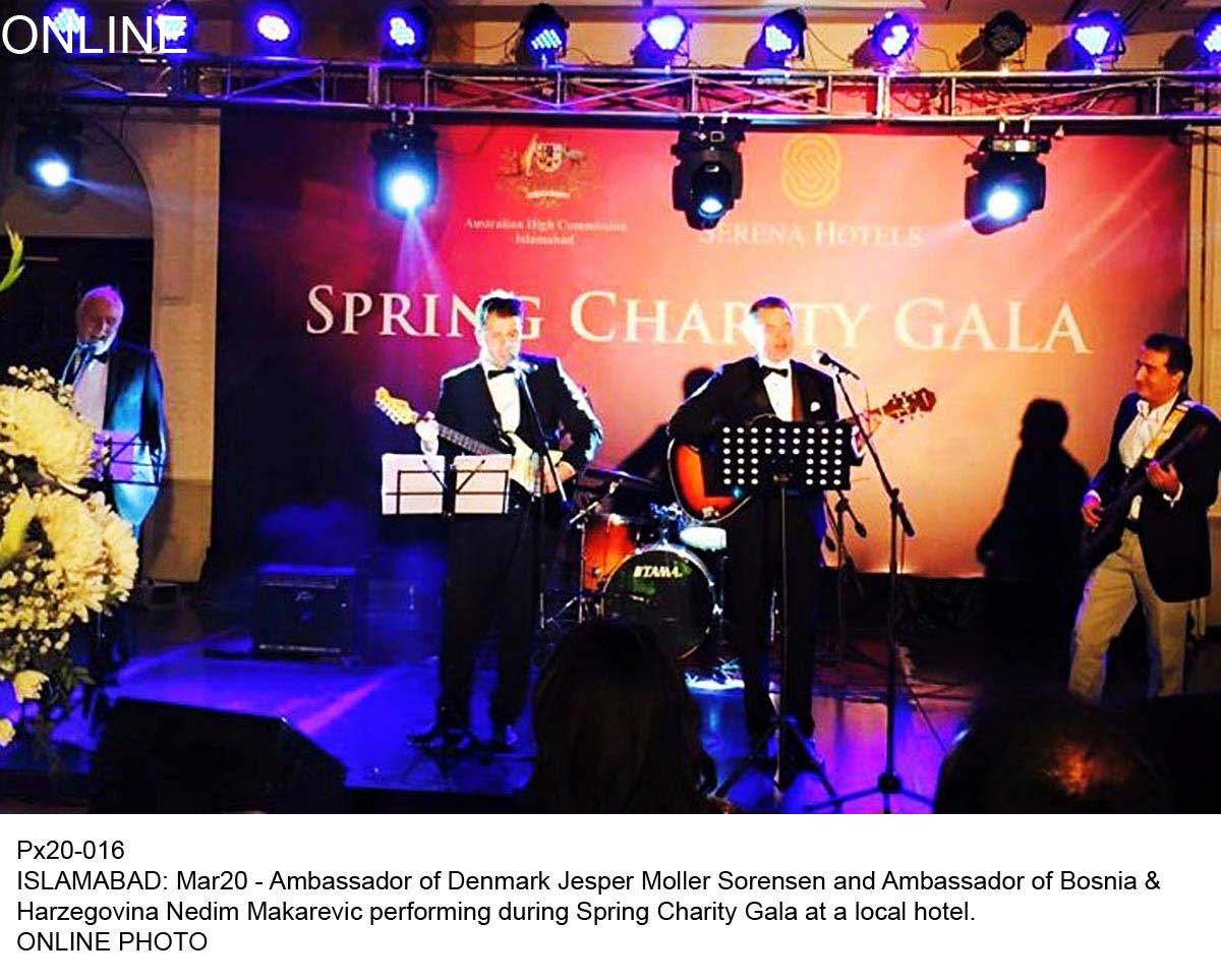 ambassador of denmark and ambassador of bosnia and harzegovina performing during spring charity gala photo online