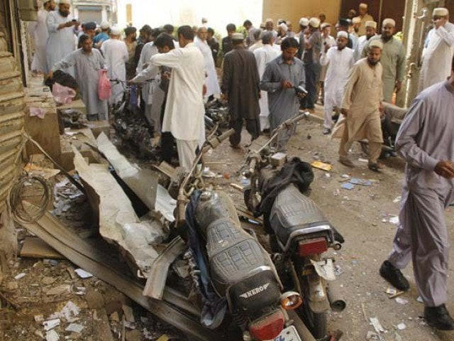 two killed in explosion outside bohra community mosque photo afp two killed in explosion outside bohra community mosque photo afp