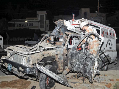 suicide attack leaves 2 rangers dead in north nazimabad suicide attack leaves 2 rangers dead in north nazimabad