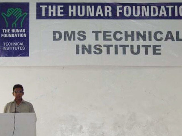 thf principal muhammad ali siddiqui was of the opinion that merely imparting skills to their students was not enough we need to give them life skills etiquette english language and computer training he pointed out these aspects are often lacking in the impoverished segments of society photo hunar foundation
