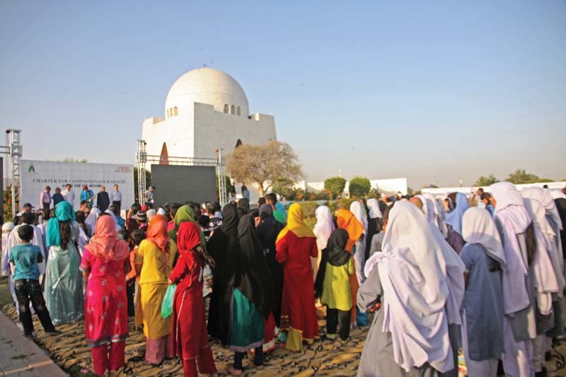 the campaign aims to make karachi one of the first pakistani cities in the global network photo athar khan express