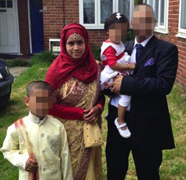 rehana islam with husband azizul and their two children whose identities are protected photo dailymail