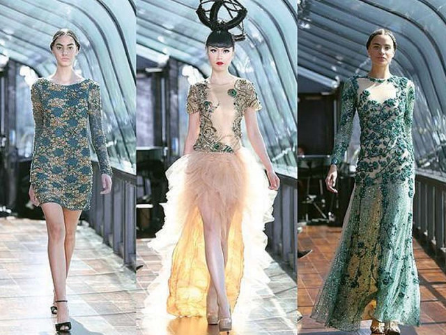 amera s designs involved glittery beads and sequins in aqua and blue shades photos publicity amera s designs involved glittery beads and sequins in aqua and blue shades photos publicity