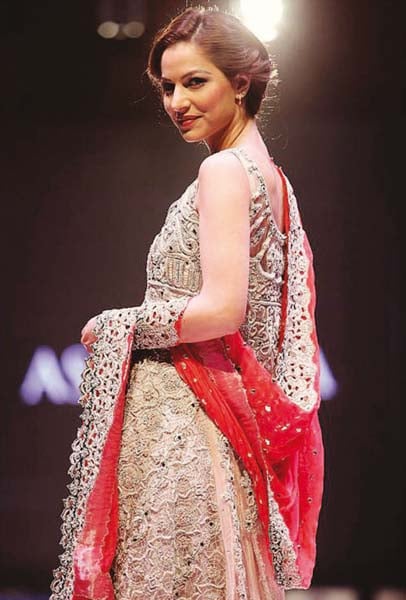 cybil chowdhry was among the pakistani models who walked the ramp photo publicity