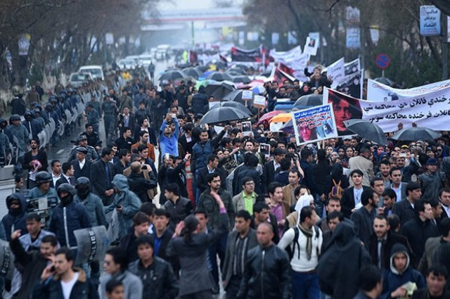 people protesting against the lynching of farkhunda photo afp people protesting against the lynching of farkhunda photo afp