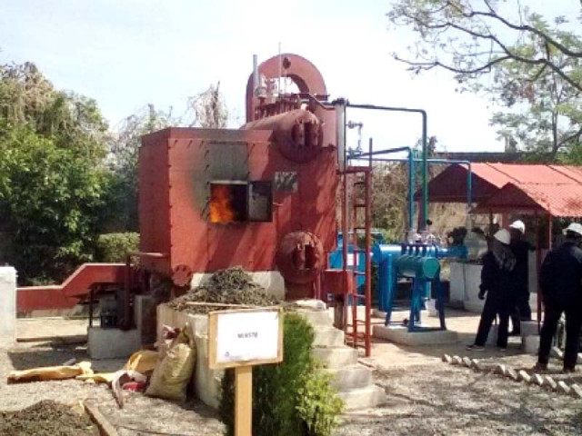the newly installed boiler in hayatabad photo baseer qalandar express