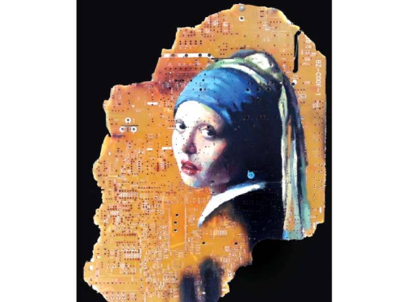 m qasim joyo s take on vermeer s girl with a pearl earring the girl with a capacitor photo express