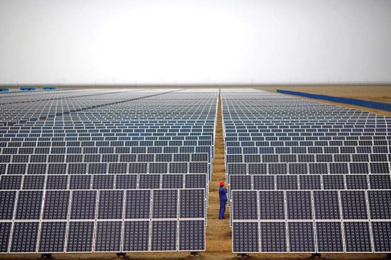 the punjab government announced the establishment of quaid e azam solar park over an area of 5 000 acres in the cholistan development authority in bahawalpur photo reuters