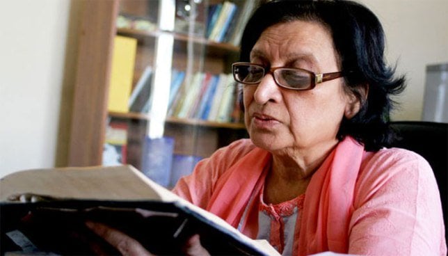 fahmida riaz was a renowned activist and poetess photo file