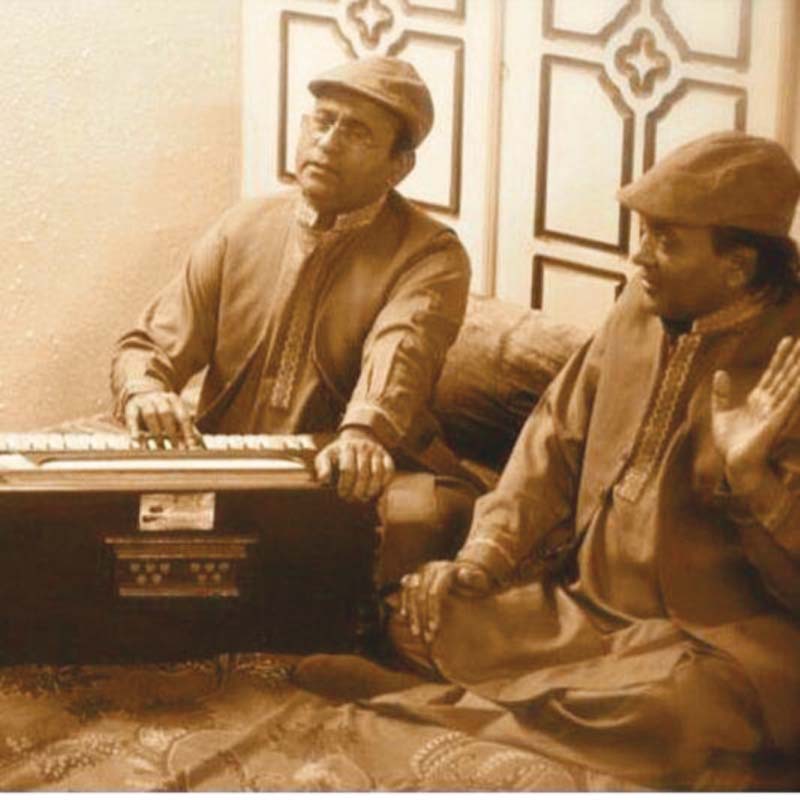 the qawwal duo showcased their talent on numerous international tours with their first show in south africa and england in 1988 photo publicity