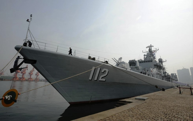 in this file photo pakistan naval frigate shamsher arrives at a military port before a maritime drill during the western pacific naval symposium in qingdao shandong province april 20 2014 photo afp in this file photo pakistan naval frigate shamsher arrives at a military port before a maritime drill during the western pacific naval symposium in qingdao shandong province april 20 2014 photo afp