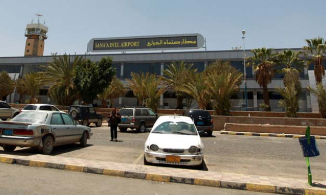 a general view shows sanaa international airport as hundreds of foreigners were evacuated from the yemeni capital due to security reasons on march 31 2015 photo afp