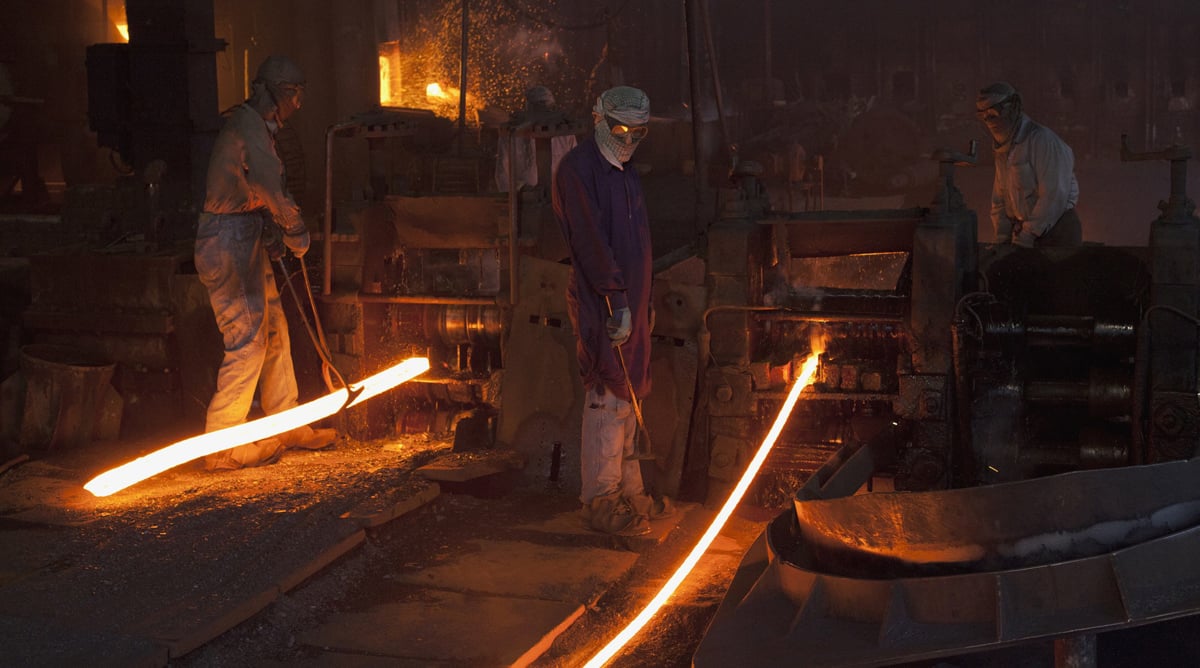 headquartered in karachi pakistan steel mills is the largest industrial mega corporation with a production capacity of 1 5 million tons of steel and iron foundries photo reuters