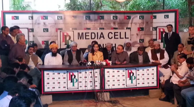 sherry rehman along with other leaders addressing a press ocnference at the bilawal house on monday april 1 2015 photo bilawal house media cell sherry rehman along with other leaders addressing a press ocnference at the bilawal house on monday april 1 2015 photo bilawal house media cell