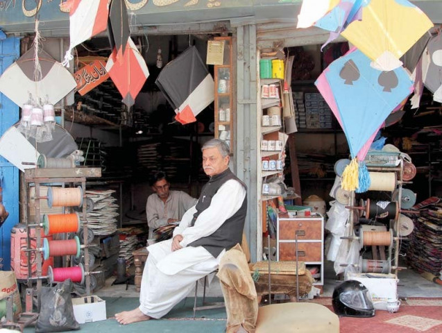 hifazat yar khan offers an extensive variety of colourful kites donning different kinds of patterns and designs photo aysha saleem hifazat yar khan offers an extensive variety of colourful kites donning different kinds of patterns and designs photo aysha saleem
