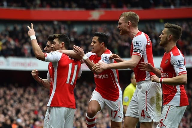 well deserved three goals in the final eight minutes of the first half stunned liverpool while olivier giroud bagged his seventh strike in six premier league games to give the gunners a well deserved lead photo afp