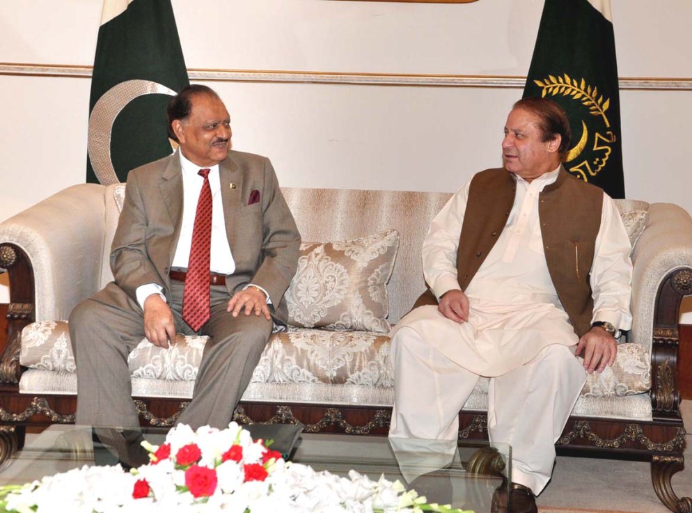 president mamnoon hussain and prime minister nawaz sharif photo pid