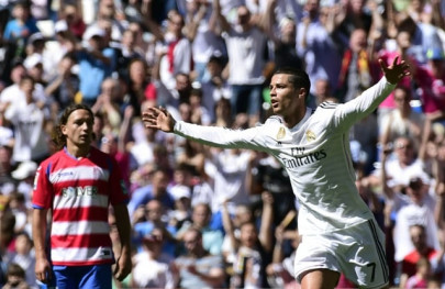 la liga ronaldo hits five as real rout granada 9 1