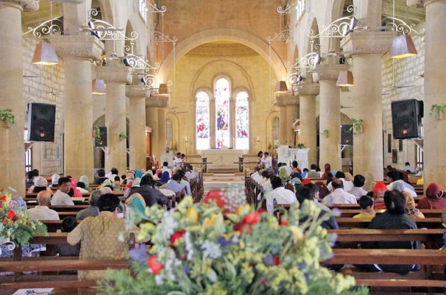 men women and children gathered at different churches in the city to attend special prayers on easter sunday photo ppi men women and children gathered at different churches in the city to attend special prayers on easter sunday photo ppi