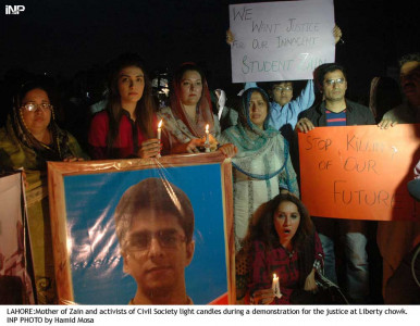 demonstration justice demanded for zain rauf