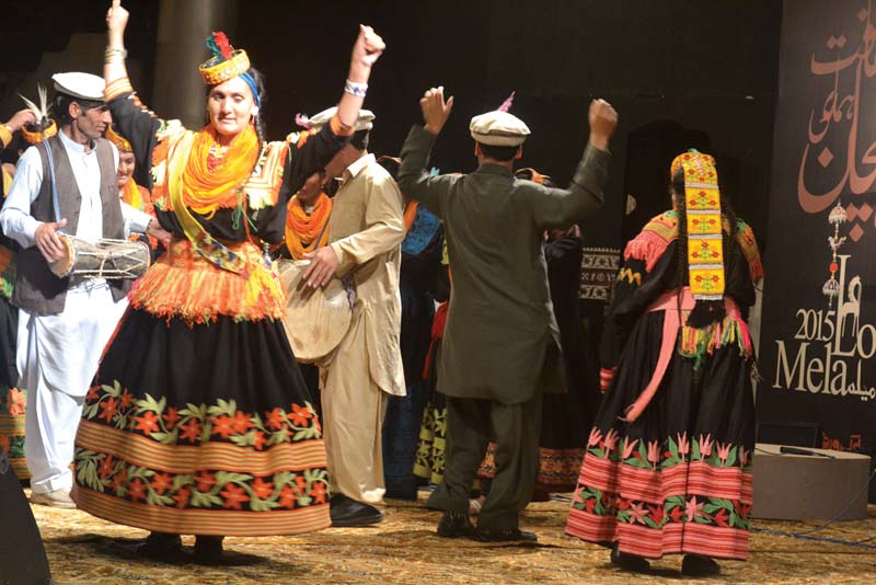a troupe of kailash valley performs at the festival photo express
