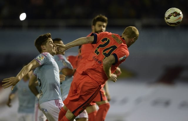 important goals after scoring the opener in barca 039 s 2 1 win over real madrid two weeks ago mathieu netted the only goal in sunday 039 s 1 0 win at celta vigo photo afp