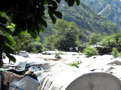 the missing link villagers cut off from tank city amid heavy rain