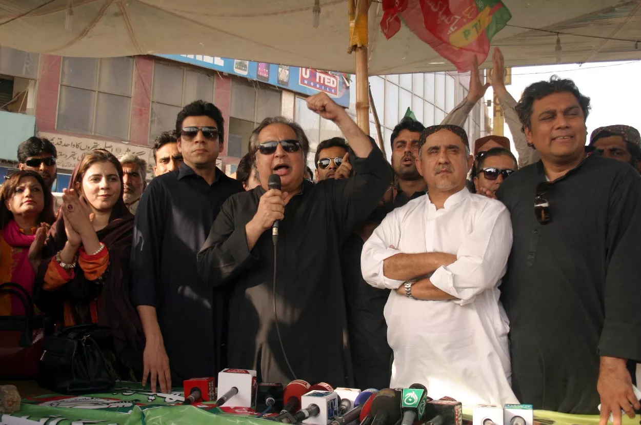 mqm leader haider abbas rizvi says they will file a defamation suit against pti photo mohammad saqib express mqm leader haider abbas rizvi says they will file a defamation suit against pti photo mohammad saqib express
