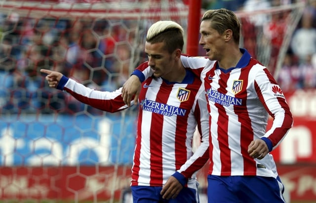 respectful atletico forward griezmann refused to celebrate against his former club real sociedad after scoring the decisive goal in their 2 0 win at the vicente calderon photo reuters respectful atletico forward griezmann refused to celebrate against his former club real sociedad after scoring the decisive goal in their 2 0 win at the vicente calderon photo reuters