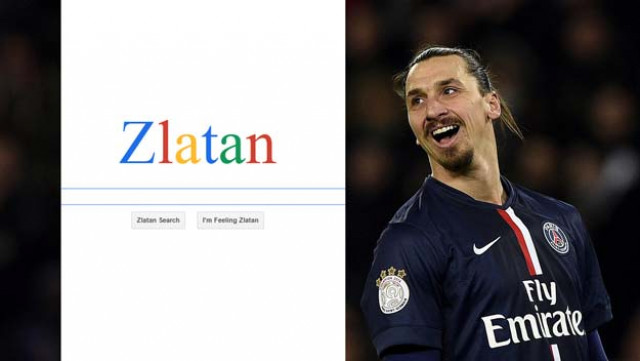 psg striker zlatan has his very own search engine now psg striker zlatan has his very own search engine now