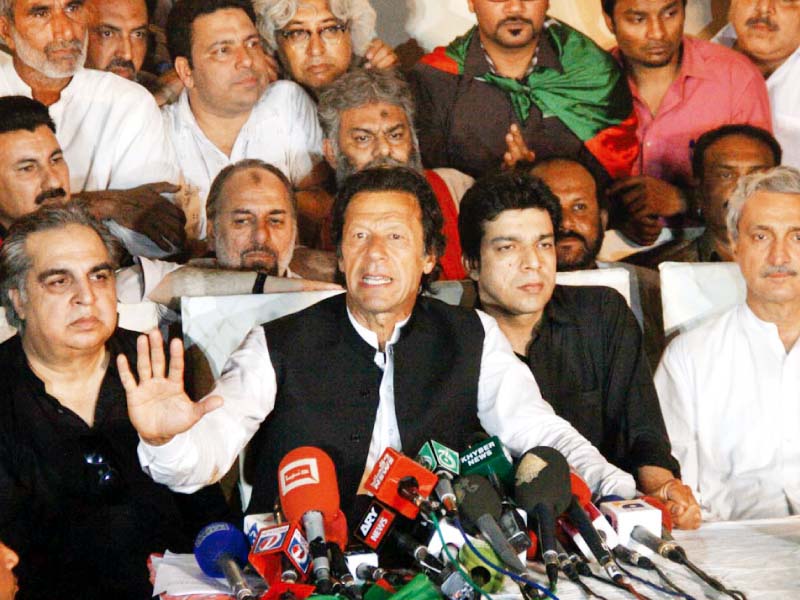 pti chief imran khan addresses a press conference in karachi photo online