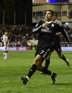 ronaldo hits 300 mark messi suarez propel barca