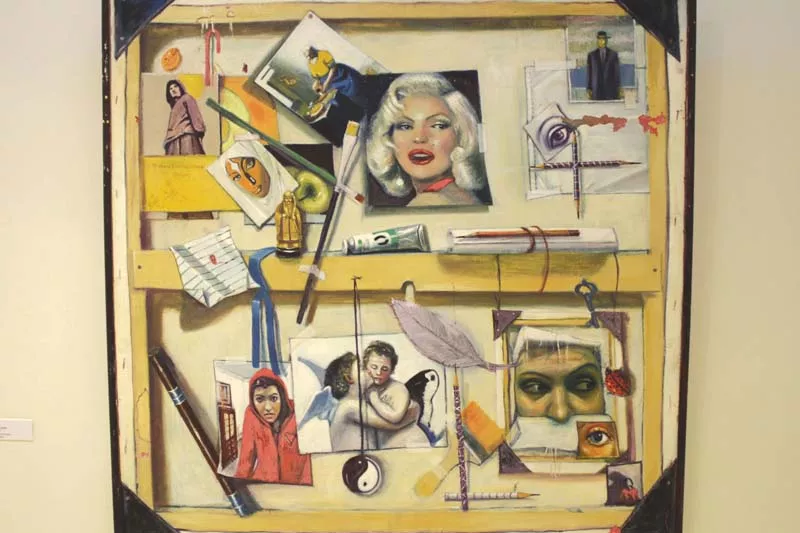 a painting on display at alhamra s 11th annual arts exhibition photo shafiq malik express a painting on display at alhamra s 11th annual arts exhibition photo shafiq malik express