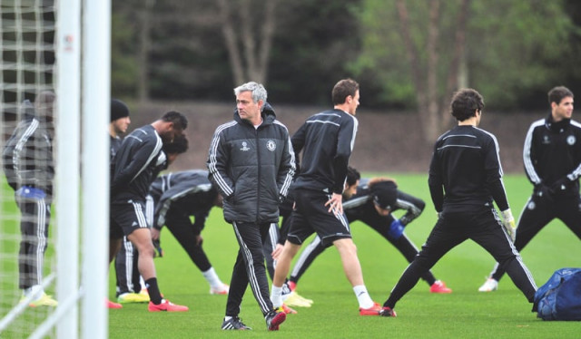 a file photo of chelsea manager jose mourinho during a training session photo afp a file photo of chelsea manager jose mourinho during a training session photo afp