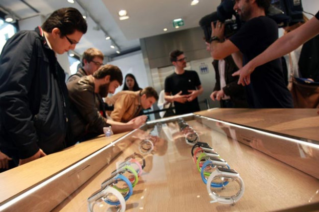 apple is offering an unusual range of choices allowing consumers to customize the look and price of the apple watch which is due to be released next month photo afp